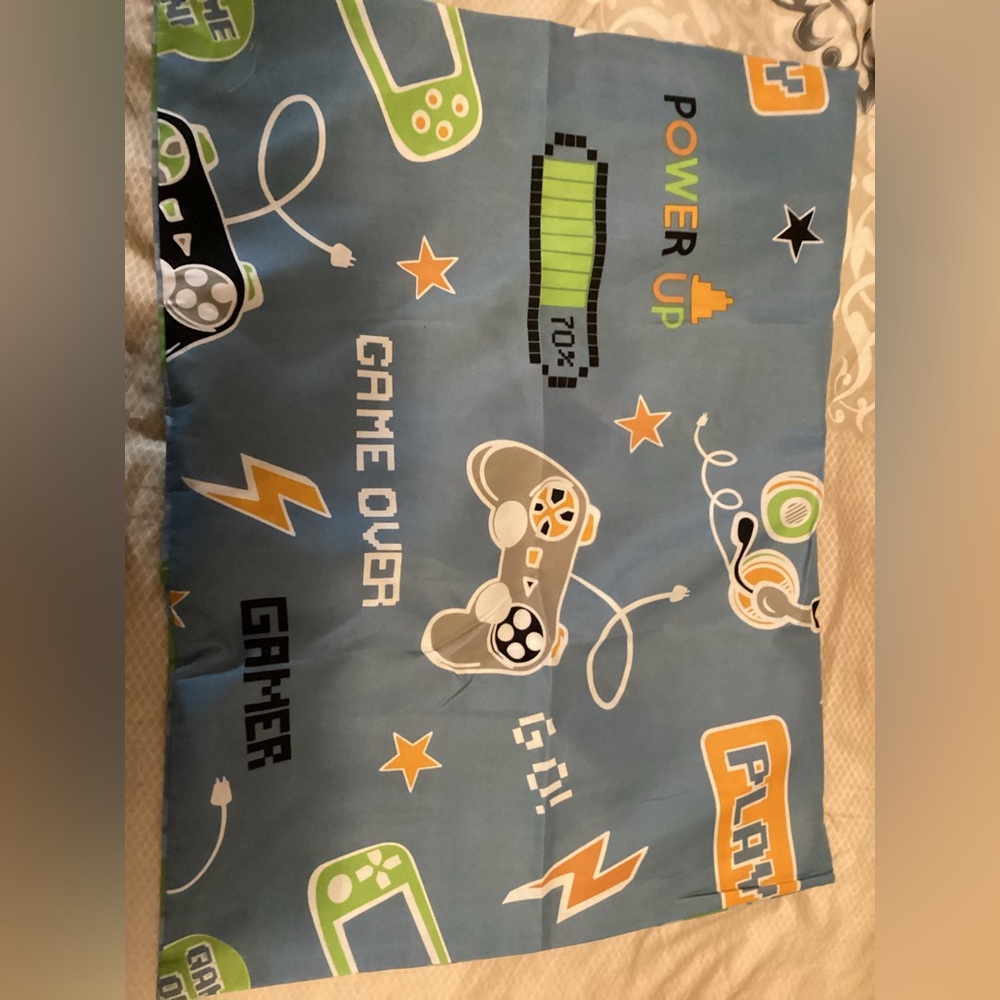 Decorative gaming pillow cover sham